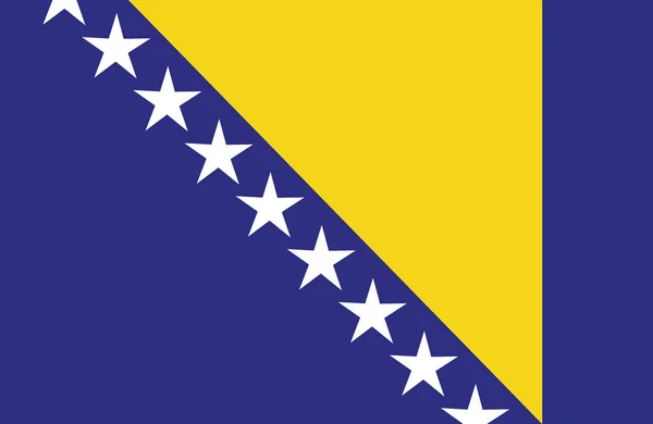 Bósnia e Herzegovina Bandeira . — Vetor de Stock