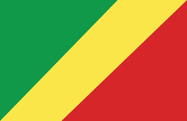 Bandera de la República Democrática del Congo . — Archivo Imágenes Vectoriales