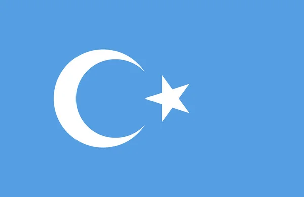 Bandeira do Turquistão Oriental . — Vetor de Stock