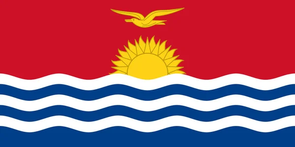 Vecteur de drapeau Kiribati incroyable . — Image vectorielle