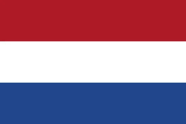 Increíble bandera de vector holandés . — Archivo Imágenes Vectoriales