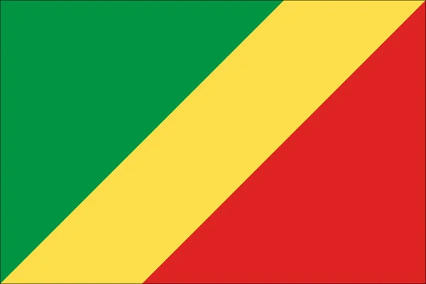 Increíble bandera del vector República del Congo . — Archivo Imágenes Vectoriales