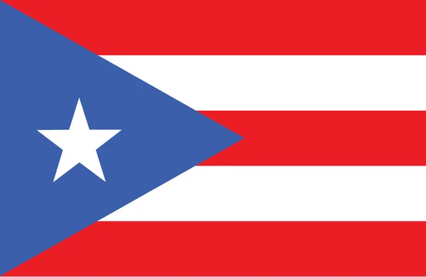 Bandeira de Porto Rico. —  Vetores de Stock