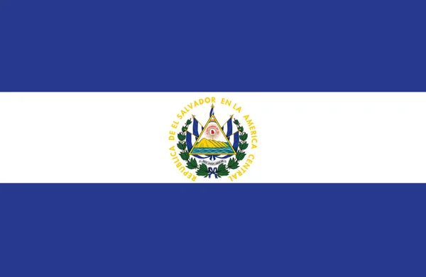 エルサルバドルの国旗. — ストックベクタ