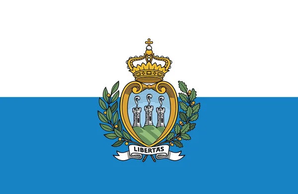 Bandeira de San Marino . — Vetor de Stock