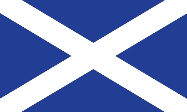 Mooie Schotse vlag. — Stockvector