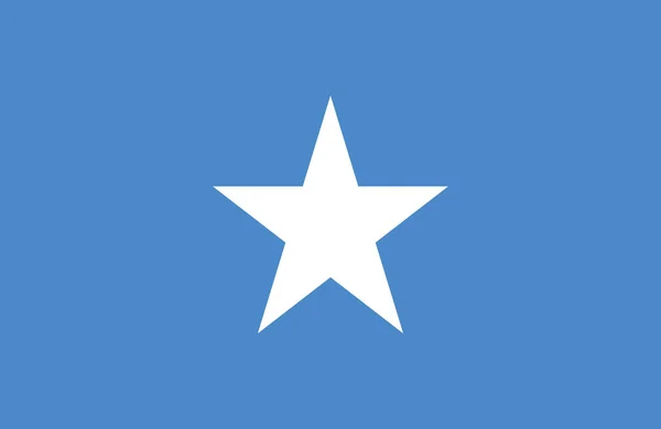Bella bandiera somala . — Vettoriale Stock