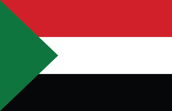 Güzel Sudan bayrağı. — Stok Vektör