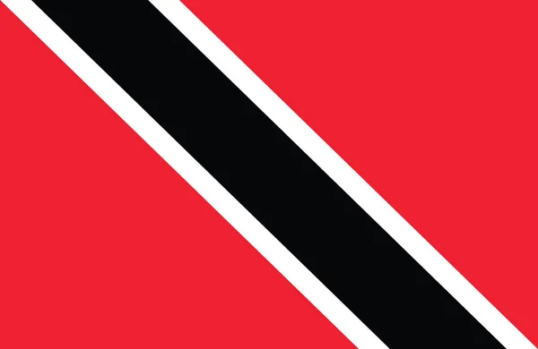 Bandera de Trinidad y Tobago . — Vector de stock