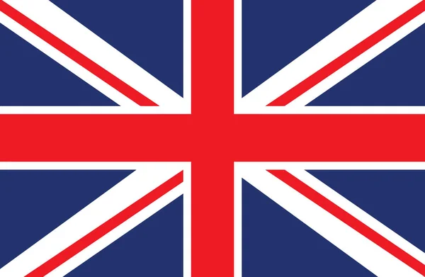 Amazing flag of  United Kingdom vector. — Stock Vector