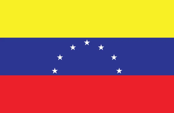 Amazing flag of  Venezuela vector. — Stock Vector