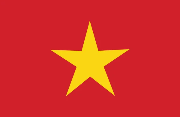 Fantastiska flagga Vietnam vektor. — Stock vektor