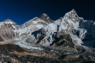 Şaşırtıcı Dağları Himalayalar - Nepal üzerinde.