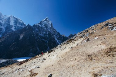 Şaşırtıcı Dağları Himalayalar - Nepal üzerinde.