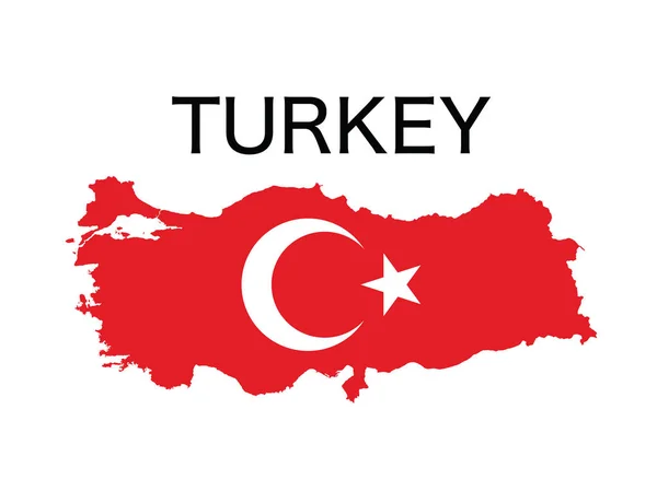 Turkish flag. — Stock Vector