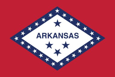 Arkansas Eyalet bayrağı.