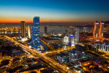İzmir silueti - Türkiye.