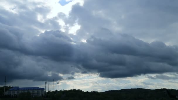 Nublado cielo de la ciudad timelapse — Vídeos de Stock