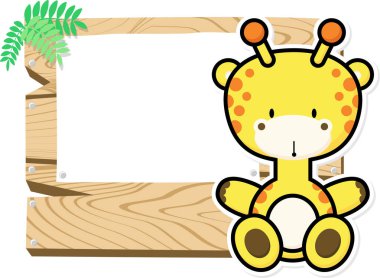 Şirin Bebek zürafa ve işaret kurulu