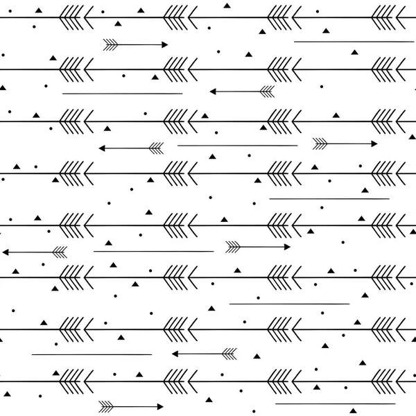 Seamless Pattern Background Arrows — Stock Vector