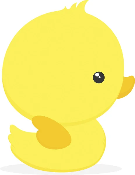 可爱的婴儿鸭插图孤立的白色背景 婴儿和儿童的设计 可用于邀请 苗圃艺术装饰 新生儿婴儿装饰和婴儿淋浴 — 图库矢量图片