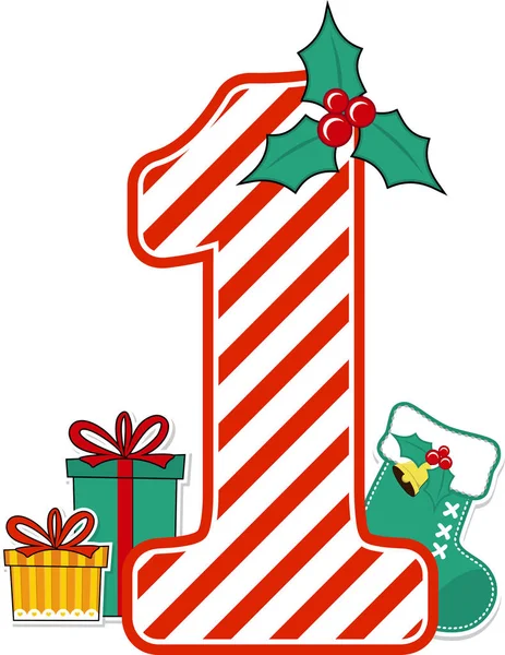赤と白のキャンディカンディ柄と白を基調としたクリスマスデザイン ホリデーシーズンカード 保育園の装飾やクリスマスパーティー招待状に使用できます — ストックベクタ