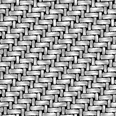 Soyut geometrik desen, siyah ve beyaz olarak kusursuz desen. Kaba tuğlalar ya da fiber kumaştan örülmüş olabilir.