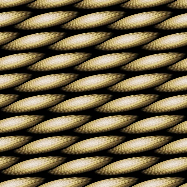 Braided Rope Lines Seamless Pattern Illustration Can Tiled — Stock Photo, Image