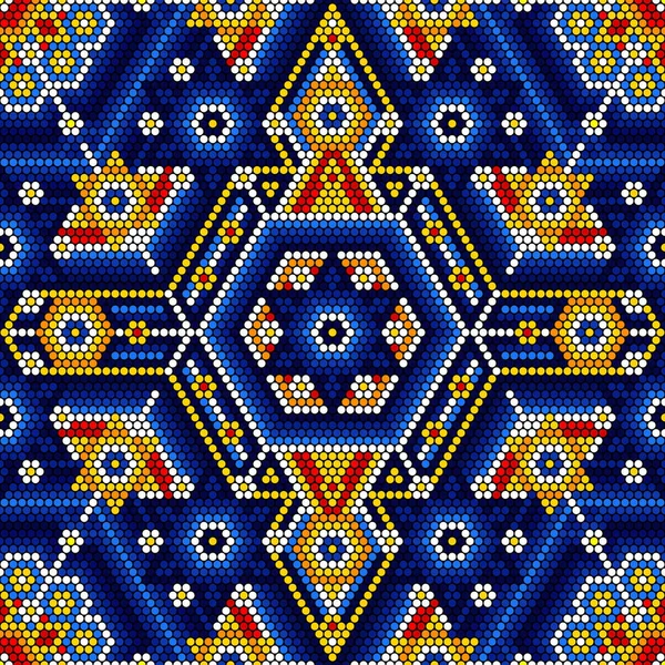 Illustration Vectorielle Motif Abstrait Sans Couture Coloré Inspiré Style Mexicain — Image vectorielle