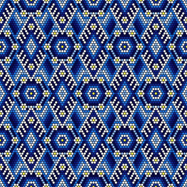 Illustration Vectorielle Motif Géométrique Sans Couture Inspiré Style Artisanal Mexicain — Image vectorielle