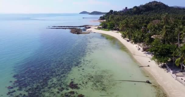 サムイ島のビーチ タリンガム — ストック動画