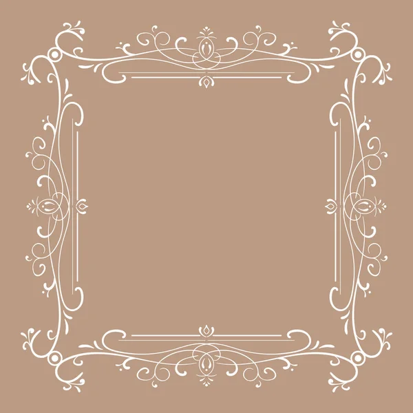 Vintage frame for monograms. Vector illustration — Stock Vector