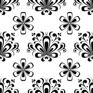 Çiçeksiz desen. vektör illüstrasyonu