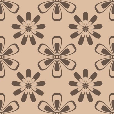 Çiçeksiz desen. vektör illüstrasyonu