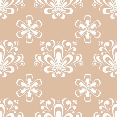 Çiçeksiz desen. vektör illüstrasyonu