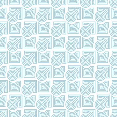 Geometrik yuvarlak şekil seamless modeli. Daireler ve rhombus