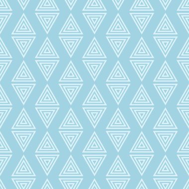 Geometrik arka plan. Üçgen mavi seamless modeli