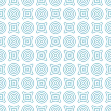 Geometrik yuvarlak şekil seamless modeli. Daireler ve rhombus