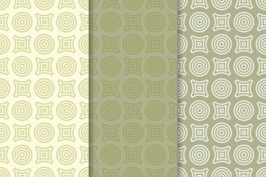 Geometrik yuvarlak şekil seamless modeli. Daireler ve rhombus