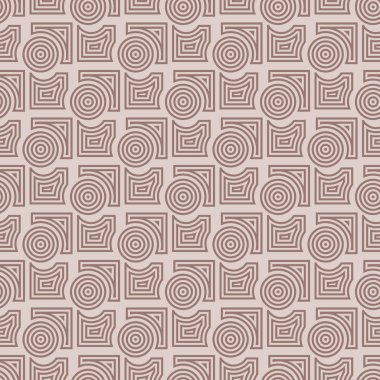 Geometrik yuvarlak şekil seamless modeli. Daireler ve rhombus