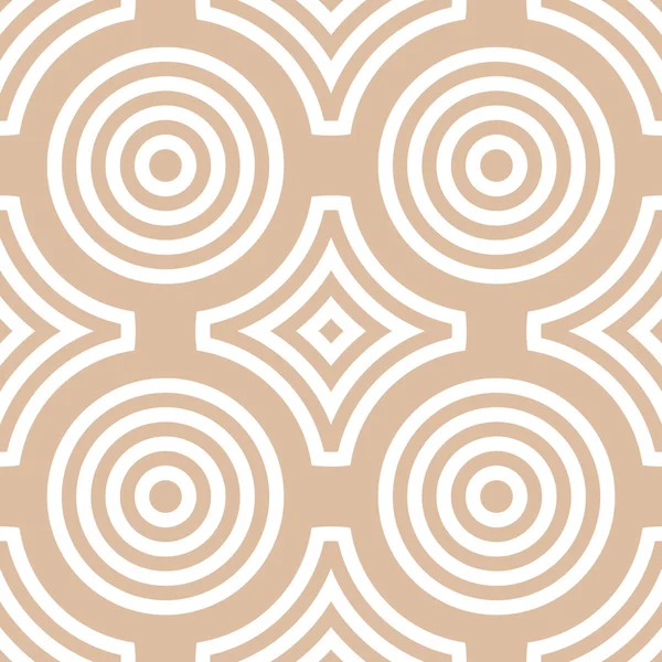 Geometrik yuvarlak şekil seamless modeli. Daireler ve rhombus