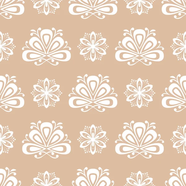 Nahtloser floraler Hintergrund für Textilien, Tapeten — Stockvektor