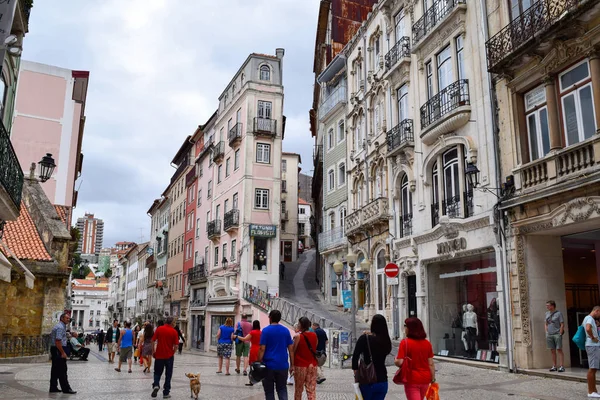 Rua Visconde da Luz in Coimbra — 图库照片