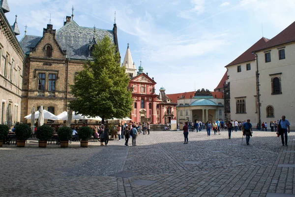 Gronden van Praag kasteel — Stockfoto