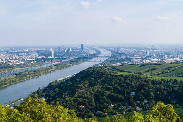 Viena e o rio Danúbio — Fotografia de Stock