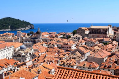 Hırvatistan dubrovnik eski şehir rooftops