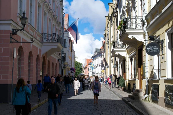 爱沙尼亚塔林老城区的街道 — 图库照片