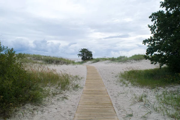 Paseo marítimo en Parnu, Estonia — Foto de Stock