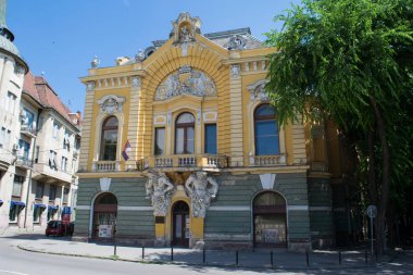 Subotica, Sırbistan - Temmuz 2017 yaklaşık: Subotica, Sırbistan Şehir Kütüphanesi
