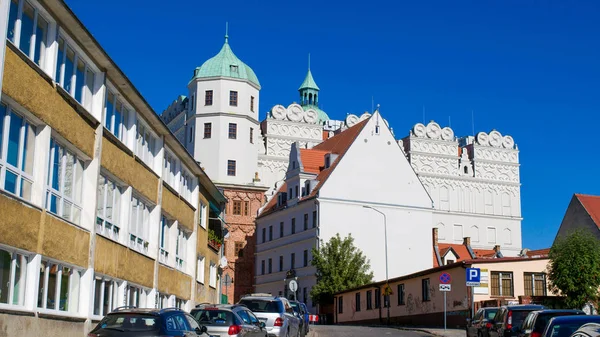 Szczecin Polska Wrzesień 2016 Ulice Prowadzące Zewnątrz Książęcy Zamek Szczecinie — Zdjęcie stockowe